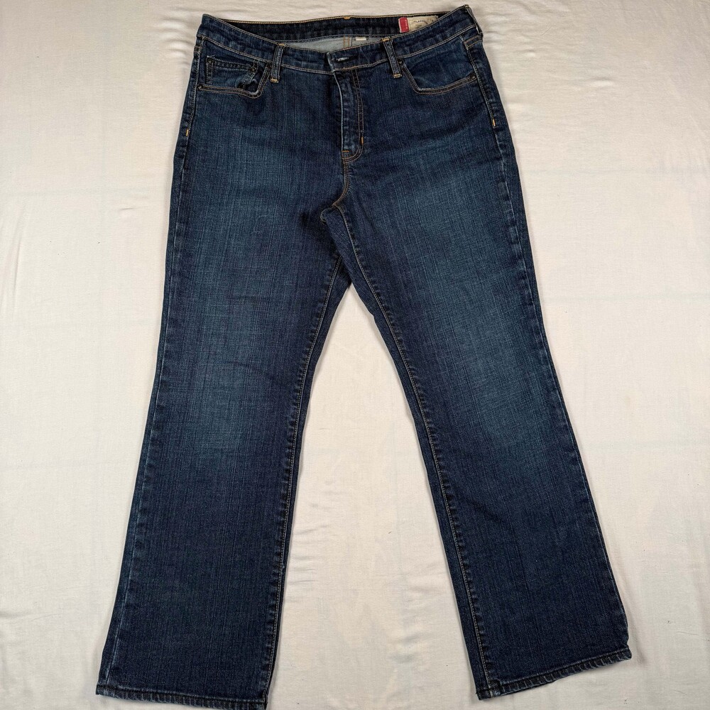 GAP 1969 Classic Stretch Jeans Womens Size 12 Dark Wash Straight Leg Denim
